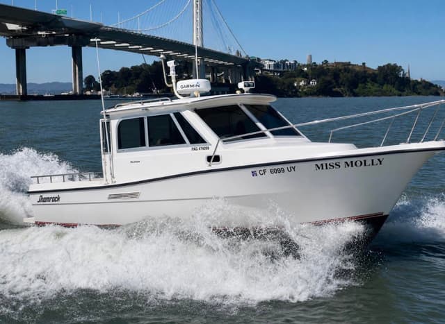 Miss Molly under way beneath the Bay Bridge